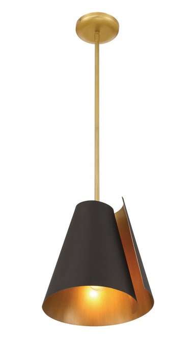 Minka-Lavery - 135-855 - One Light Pendant - Hillcrest - Legacy Brass & Dark Bronze