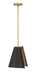 Minka-Lavery - 135-855 - One Light Pendant - Hillcrest - Legacy Brass & Dark Bronze