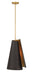Minka-Lavery - 136-855 - One Light Pendant - Hillcrest - Legacy Brass & Dark Bronze