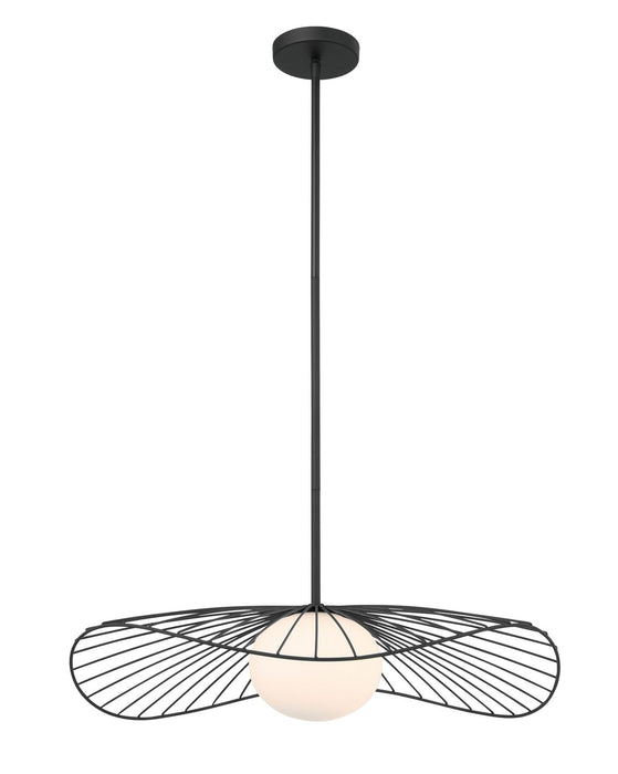 Minka-Lavery - 140-899 - One Light Pendant - Langley - Dark Matte Black
