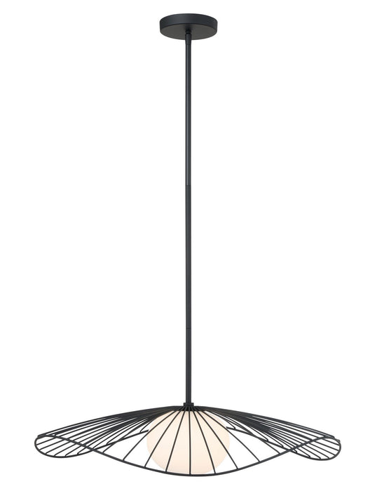 Minka-Lavery - 140-899 - One Light Pendant - Langley - Dark Matte Black