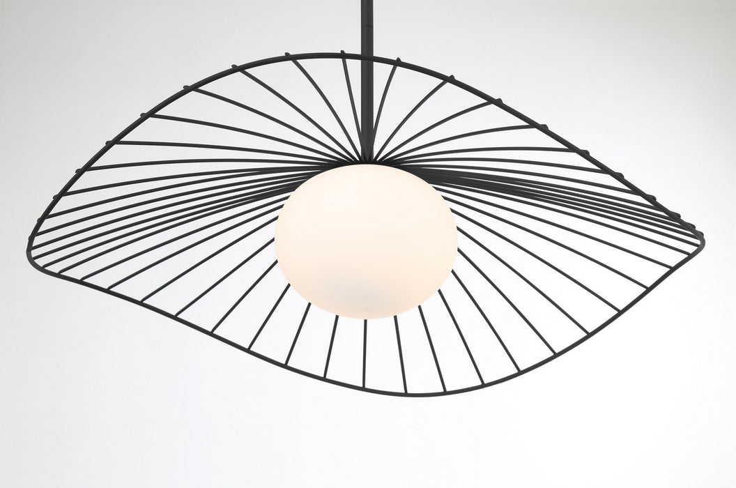 Minka-Lavery - 140-899 - One Light Pendant - Langley - Dark Matte Black