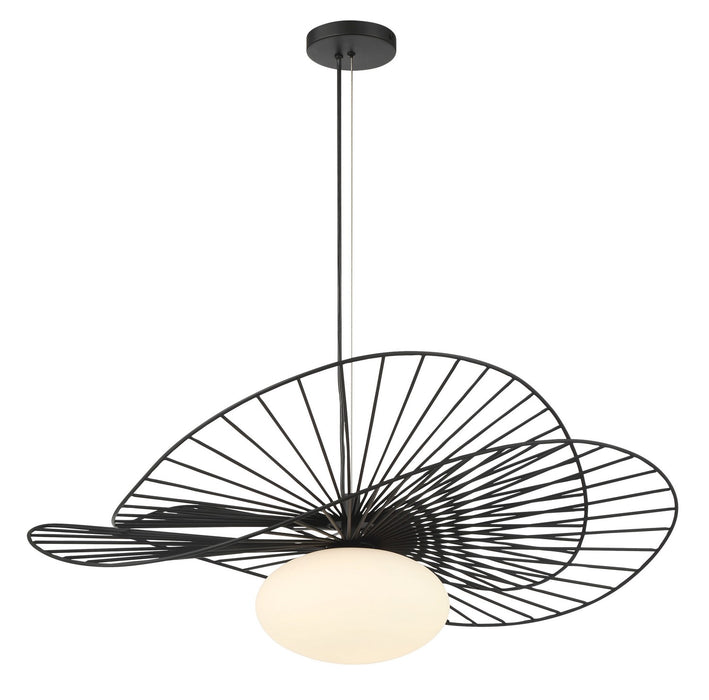 Minka-Lavery - 141-899 - One Light Pendant - Langley - Dark Matte Black