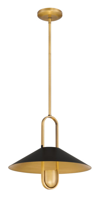Minka-Lavery - 151-876 - One Light Pendant - Goldenridge - Legacy Brass & Dark Matte Blac