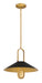 Minka-Lavery - 151-876 - One Light Pendant - Goldenridge - Legacy Brass & Dark Matte Blac