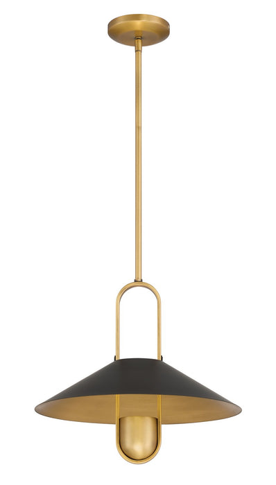 Minka-Lavery - 151-876 - One Light Pendant - Goldenridge - Legacy Brass & Dark Matte Blac