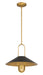 Minka-Lavery - 151-876 - One Light Pendant - Goldenridge - Legacy Brass & Dark Matte Blac