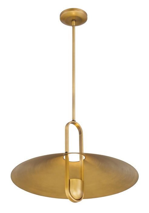 Minka-Lavery - 152-876 - One Light Pendant - Goldenridge - Legacy Brass & Dark Matte Blac