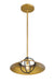 Minka-Lavery - 154-876 - One Light Pendant - Newburie - Legacy Brass & Dark Matte Blac