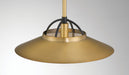 Minka-Lavery - 154-876 - One Light Pendant - Newburie - Legacy Brass & Dark Matte Blac