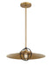 Minka-Lavery - 155-876 - One Light Pendant - Newburie - Legacy Brass & Dark Matte Blac