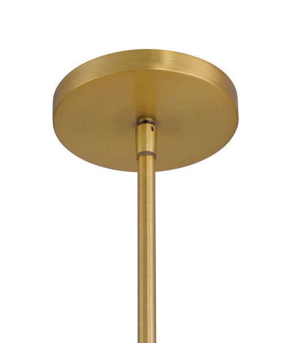 Minka-Lavery - 155-876 - One Light Pendant - Newburie - Legacy Brass & Dark Matte Blac