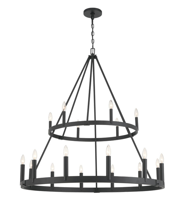 Minka-Lavery - 1717-66A - 18 Light Chandelier - Dutton - Coal