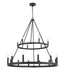 Minka-Lavery - 1717-66A - 18 Light Chandelier - Dutton - Coal
