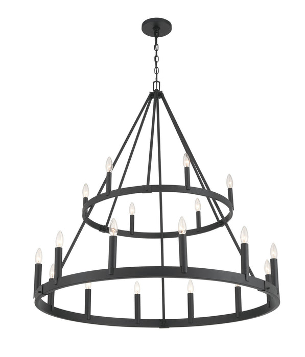 Minka-Lavery - 1717-66A - 18 Light Chandelier - Dutton - Coal