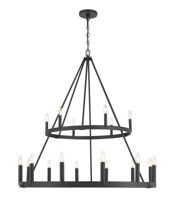 Minka-Lavery - 1717-66A - 18 Light Chandelier - Dutton - Coal
