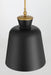 Minka-Lavery - 191-876 - One Light Pendant - Holloway - Legacy Brass & Dark Matte Blac
