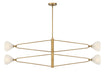Minka-Lavery - 195-732 - Four Light Chandelier - Orion - Legacy Brass