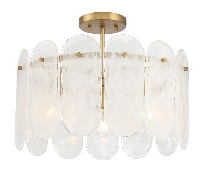 Minka-Lavery - 2596-732 - Three Light Semi Flush Mount - Oldmill - Legacy Brass