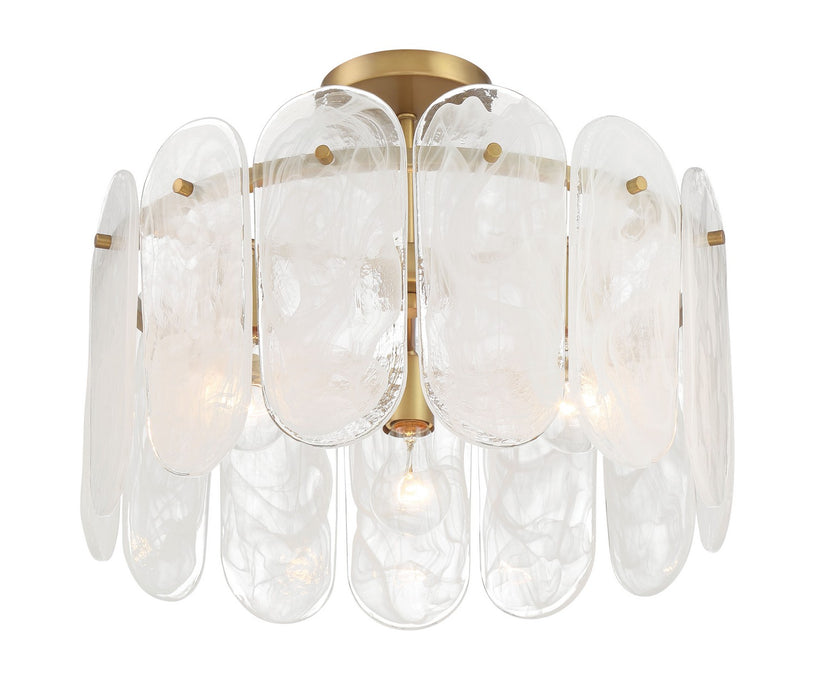 Minka-Lavery - 2596-732 - Three Light Semi Flush Mount - Oldmill - Legacy Brass