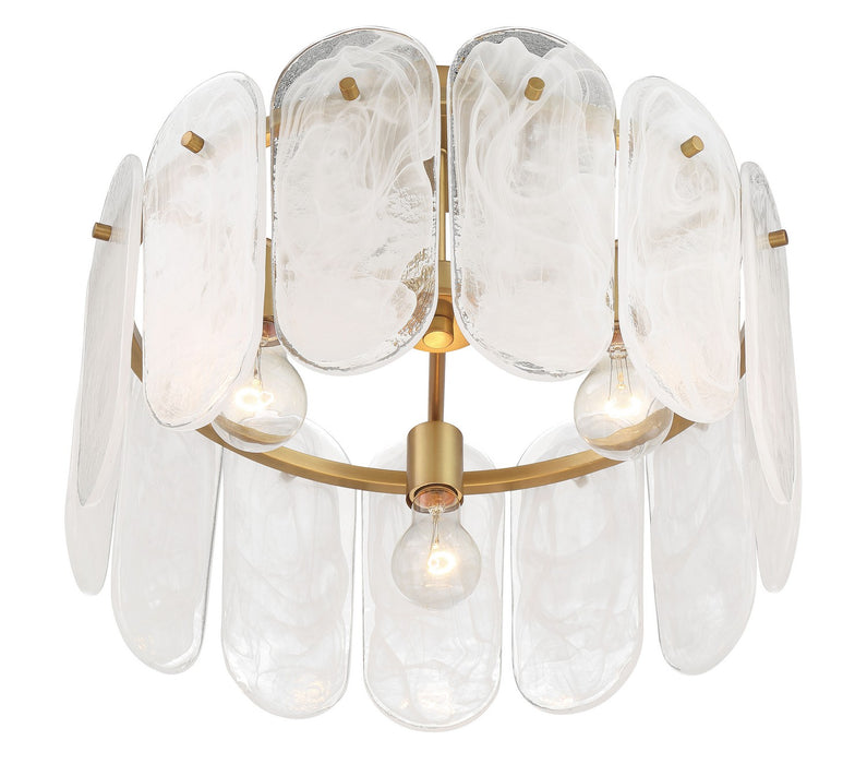 Minka-Lavery - 2596-732 - Three Light Semi Flush Mount - Oldmill - Legacy Brass