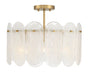 Minka-Lavery - 2596-732 - Three Light Semi Flush Mount - Oldmill - Legacy Brass