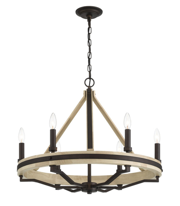 Minka-Lavery - 2626-860 - Six Light Chandelier - Sonoma - Dark Bronze