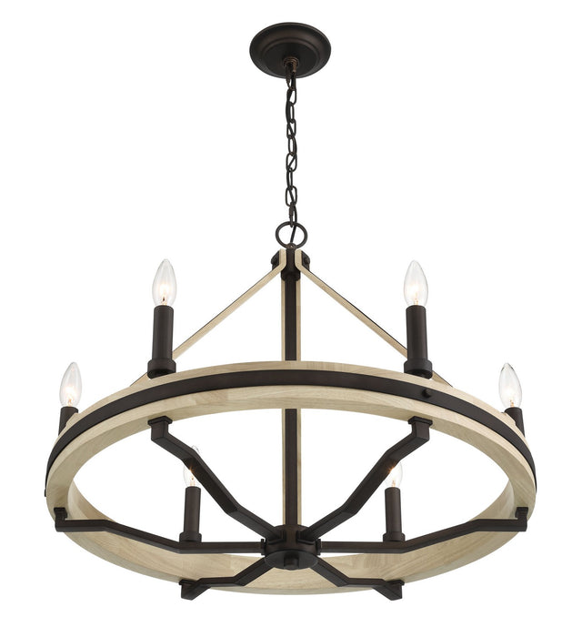 Minka-Lavery - 2626-860 - Six Light Chandelier - Sonoma - Dark Bronze