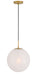 Minka-Lavery - 291-732 - One Light Pendant - Mist - Legacy Brass