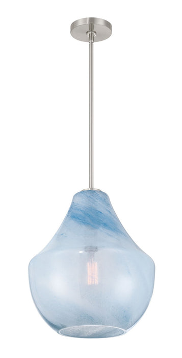 Minka-Lavery - 293-84 - One Light Pendant - Pacific - Brushed Nickel