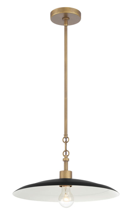 Minka-Lavery - 296-858 - One Light Pendant - York - Natural Brass