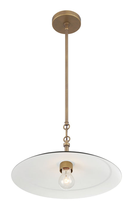 Minka-Lavery - 296-858 - One Light Pendant - York - Natural Brass