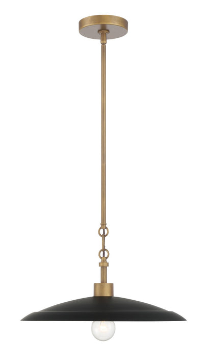 Minka-Lavery - 296-858 - One Light Pendant - York - Natural Brass