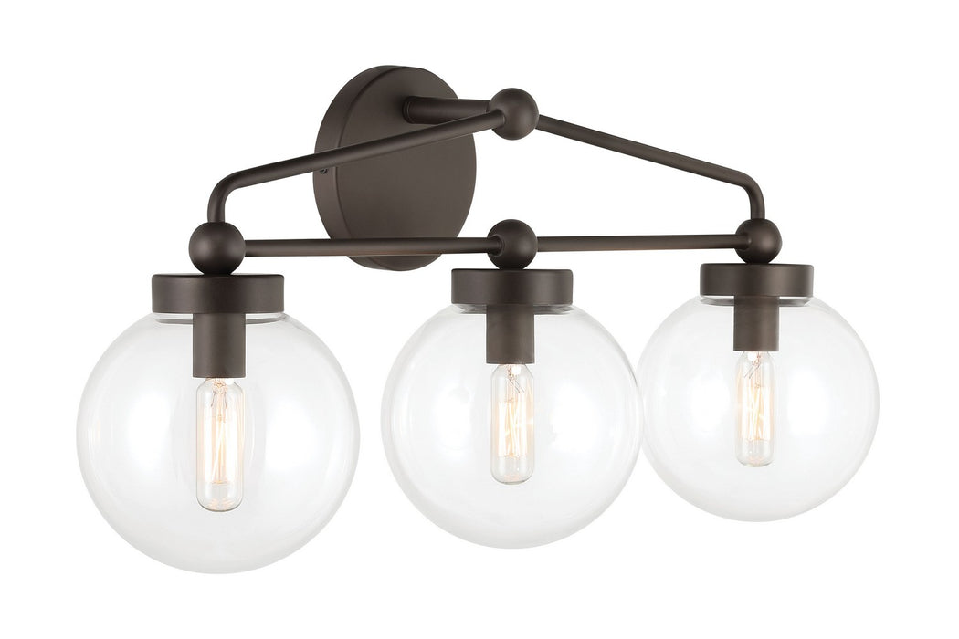 Minka-Lavery - 2973-860 - Three Light Vanity - Stella - Dark Bronze