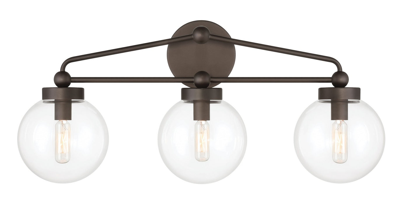 Minka-Lavery - 2973-860 - Three Light Vanity - Stella - Dark Bronze