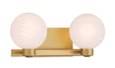 Minka-Lavery - 3492-732 - Two Light Vanity - Mooncrest - Legacy Brass