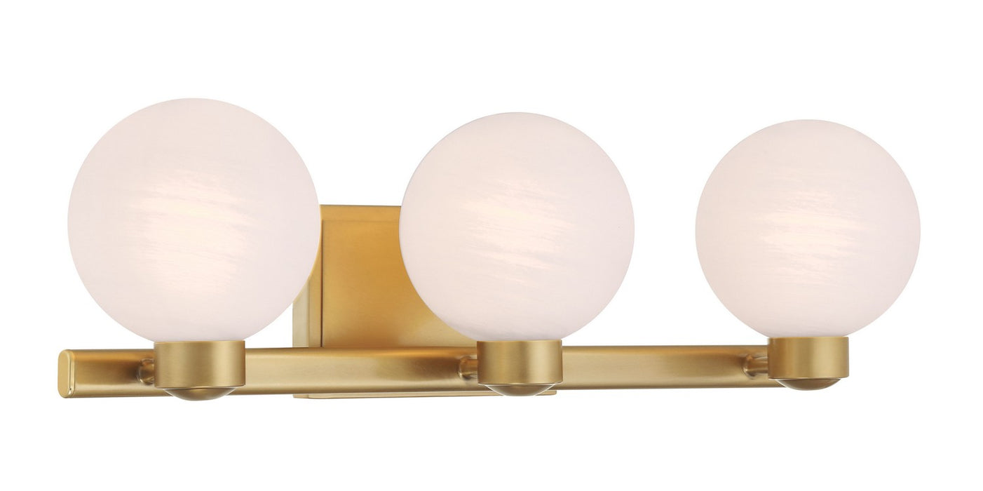 Minka-Lavery - 3493-732 - Three Light Vanity - Mooncrest - Legacy Brass