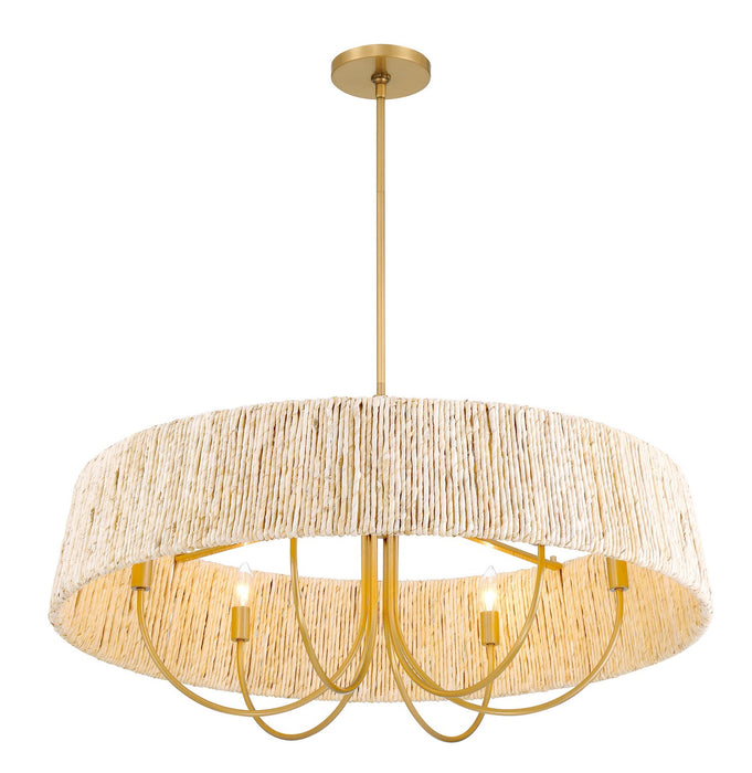 Minka-Lavery - 3606-732 - Six Light Pendant - Hellia - Legacy Brass