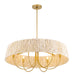 Minka-Lavery - 3606-732 - Six Light Pendant - Hellia - Legacy Brass