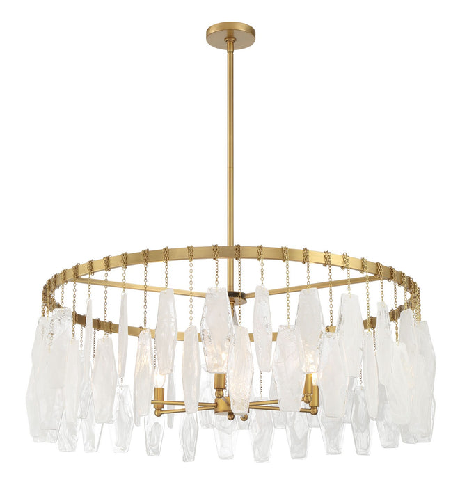 Minka-Lavery - 3626-732 - Six Light Pendant - Willow - Legacy Brass