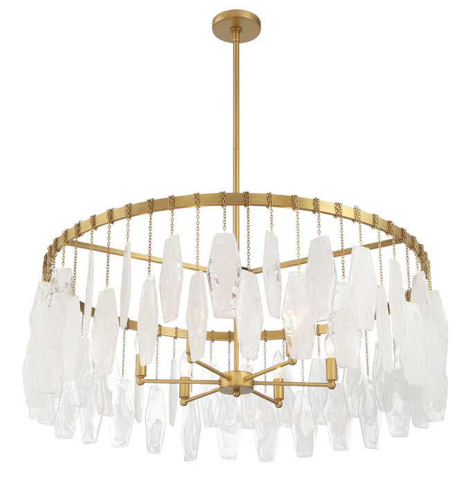 Minka-Lavery - 3626-732 - Six Light Pendant - Willow - Legacy Brass