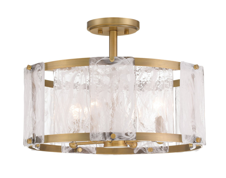 Minka-Lavery - 3635-732 - Four Light Semi Flush Mount - Veil - Legacy Brass