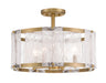 Minka-Lavery - 3635-732 - Four Light Semi Flush Mount - Veil - Legacy Brass