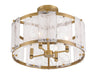 Minka-Lavery - 3635-732 - Four Light Semi Flush Mount - Veil - Legacy Brass