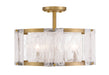 Minka-Lavery - 3635-732 - Four Light Semi Flush Mount - Veil - Legacy Brass