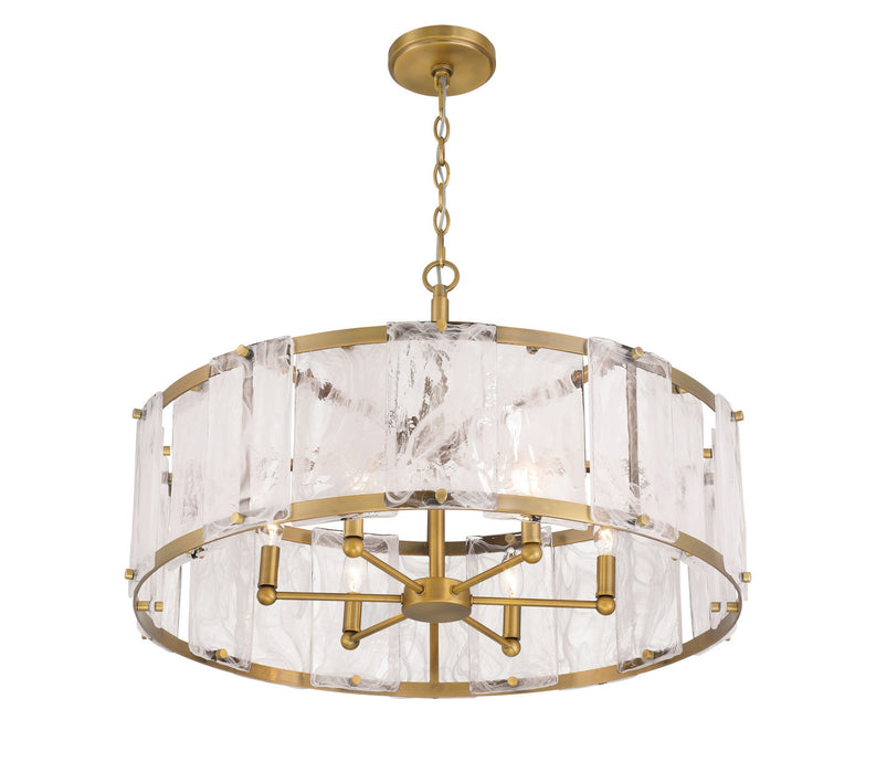 Minka-Lavery - 3636-732 - Six Light Pendant - Veil - Legacy Brass