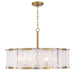 Minka-Lavery - 3636-732 - Six Light Pendant - Veil - Legacy Brass