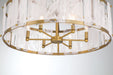 Minka-Lavery - 3636-732 - Six Light Pendant - Veil - Legacy Brass