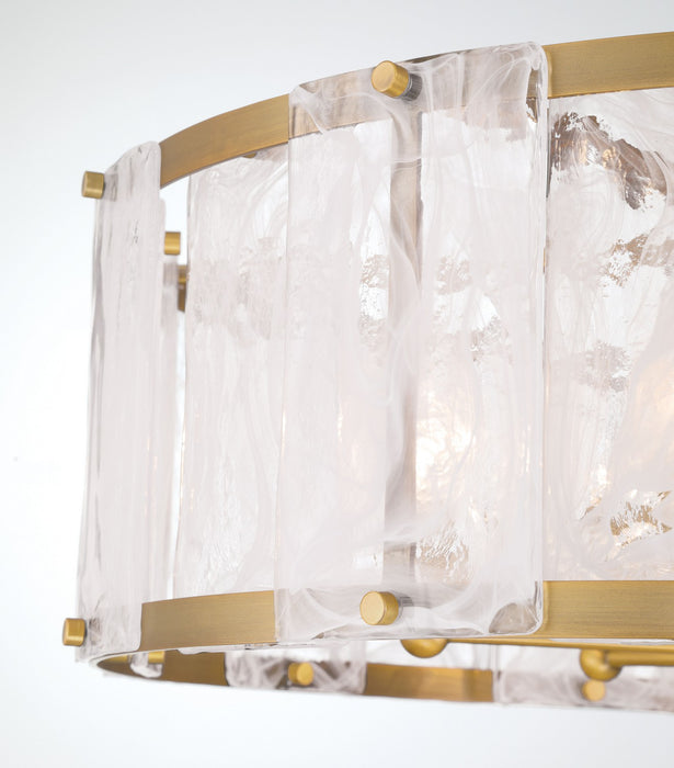 Minka-Lavery - 3636-732 - Six Light Pendant - Veil - Legacy Brass