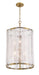 Minka-Lavery - 3637-732 - Six Light Pendant - Veil - Legacy Brass